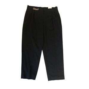 Brand New Anne Klein Black Pleated Trousers Dress Pants Size 12
